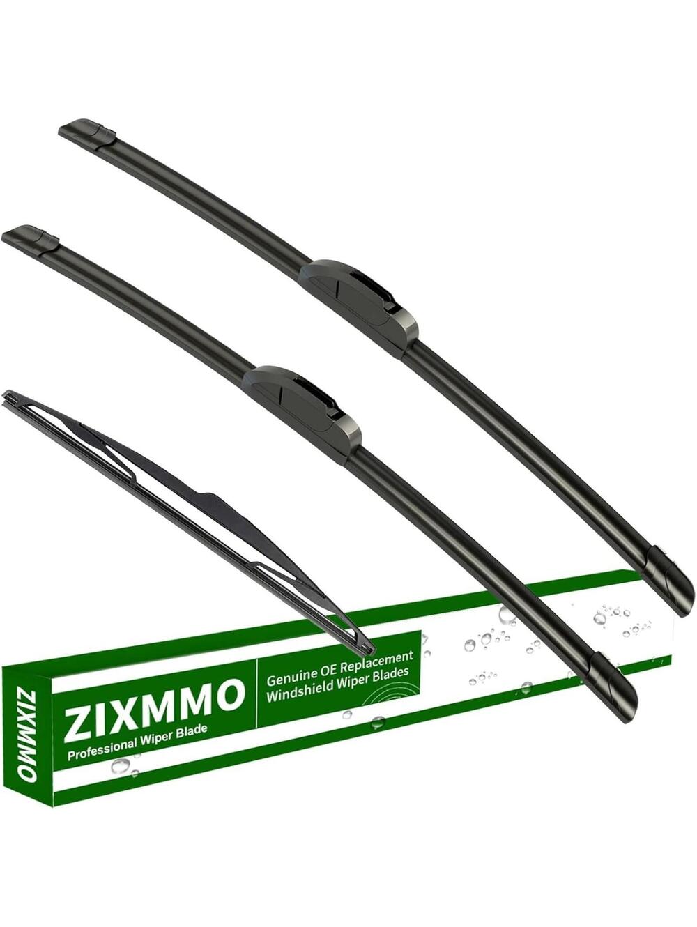 ZIXMMO High Performance All-Season Wiper Blades 26 16 12 J-Hook Set of 3